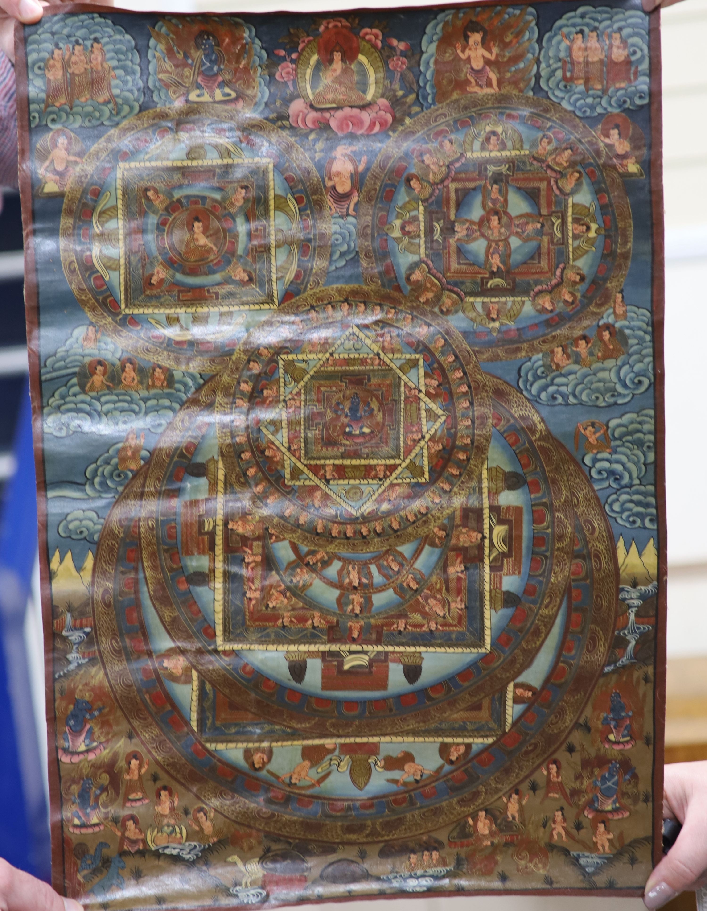A Nepalese mandala thangka